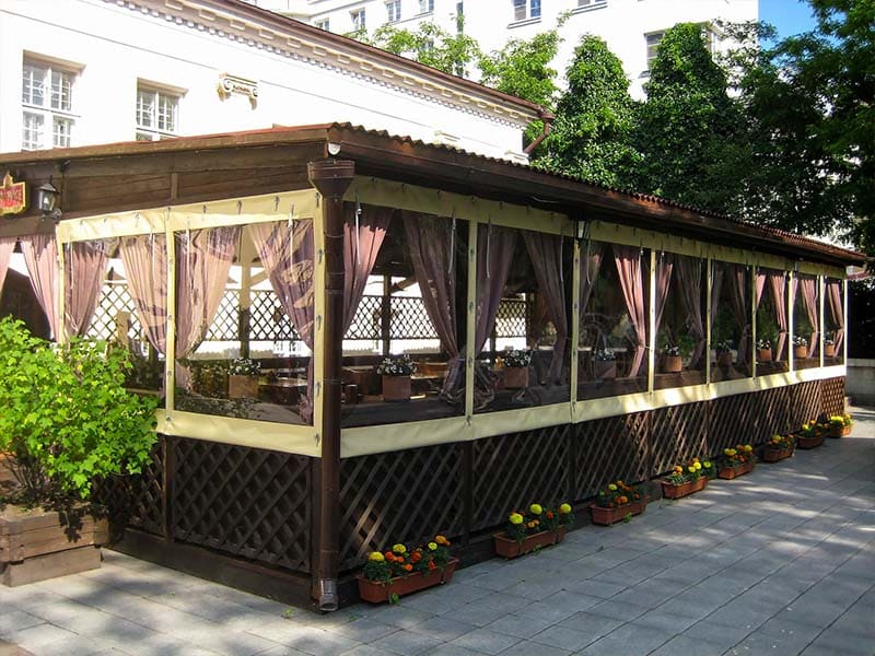 Мягкие окна в кафе